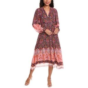 Kobi Halperin Floral Boho Midi Dress | Size Small